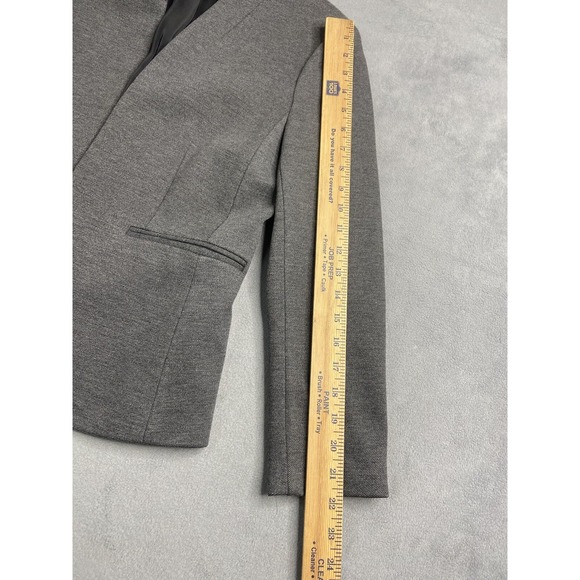 J.Crew Blazer Womens 4 Gray Going Out Stretch Twill H2743 Career‎ Workwear Open - Picture 6 of 10